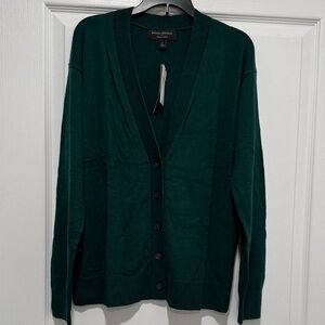 Banana Republic Women's Dark Green Cardigan